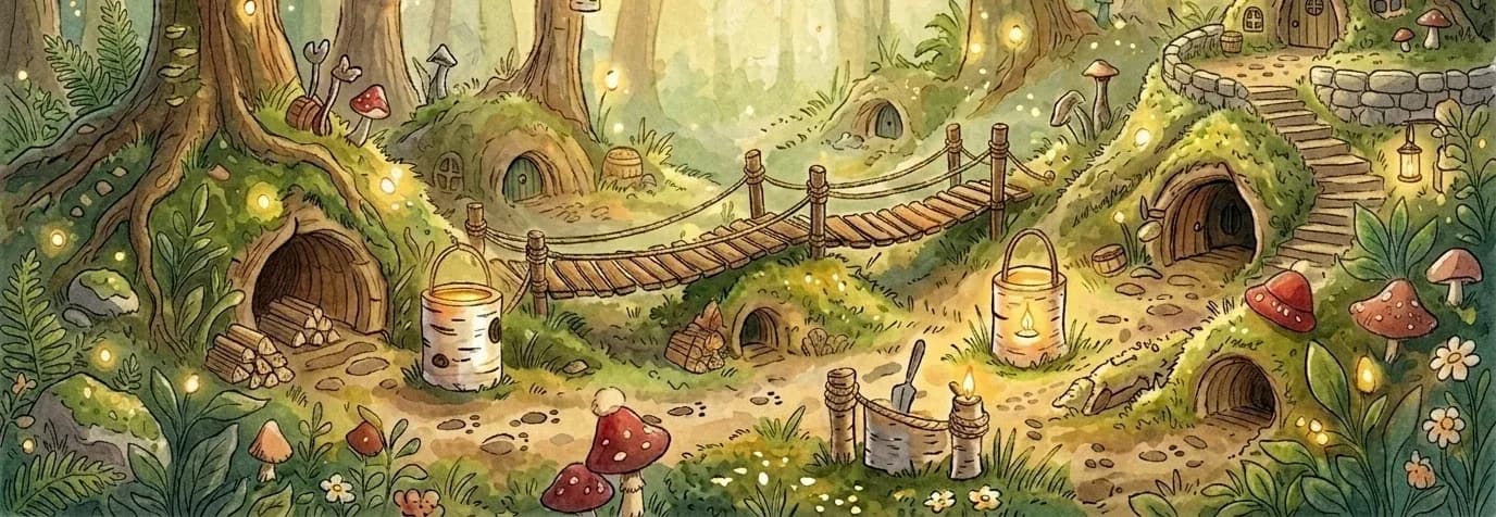 Woodland forest background