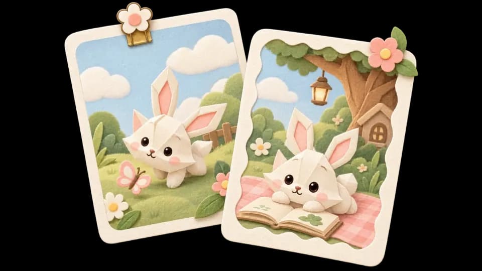 Collectible story activity cards