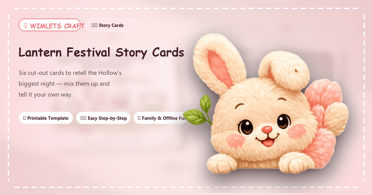 Lantern Festival Story Cards - Featured Craft Banner