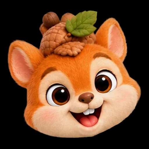 Portrait of Rusty the Squirrel